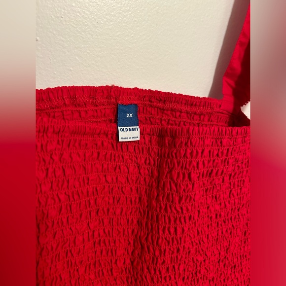 Old Navy red flutter sleeve crop tank top size 2X - Picture 3 of 4